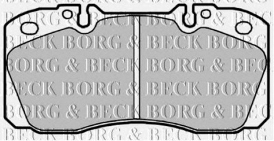 BORG & BECK bbp1660 -  Комплект тормозных колодок, дисковый тормоз